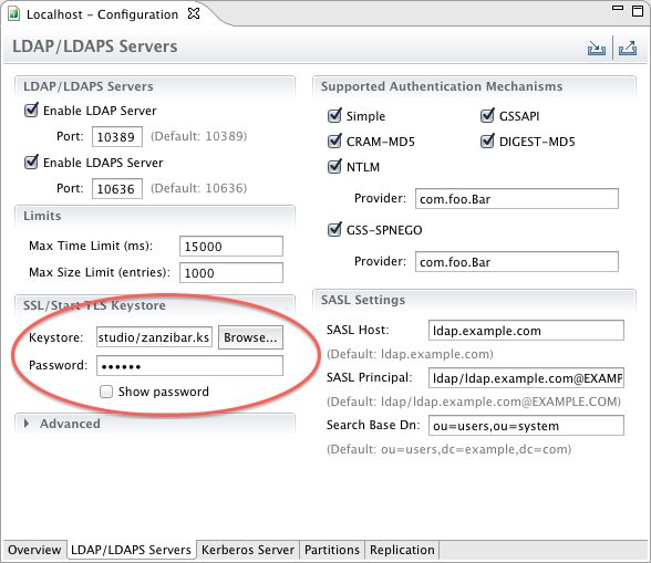 Keystore Configuration